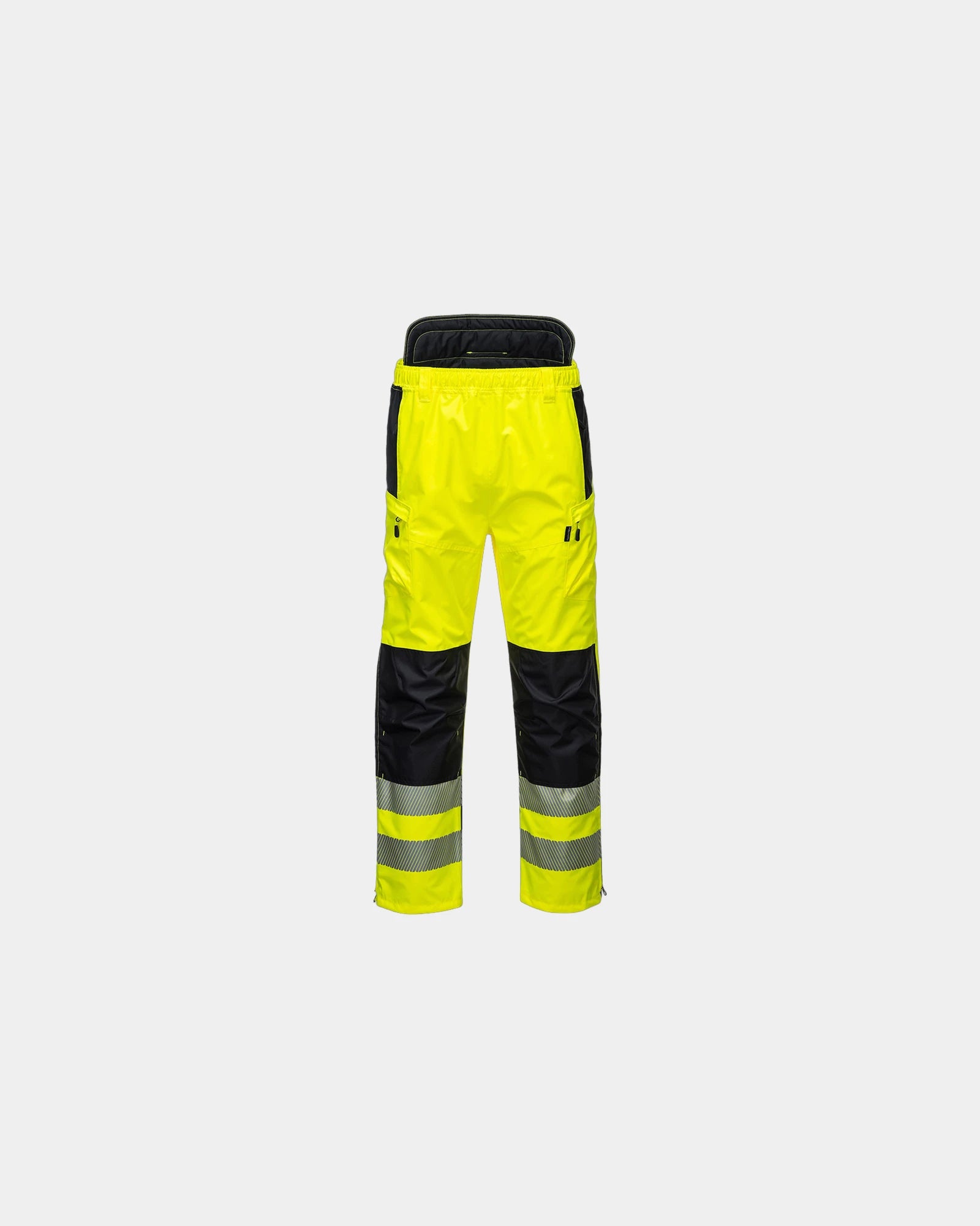 Pantalon imperméable PW3 haute visibilité à personnaliser - Jaune-Noir